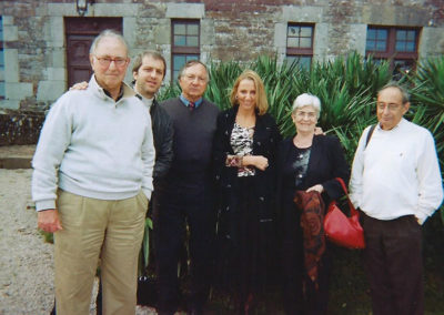 Cerisy-la-Salle Castle, 2004 - André Green, Fernando Urribarri, Maurice Godelier, Rosine Perelberg, Litza Gutierres-Green and Gilbert Diatkine
